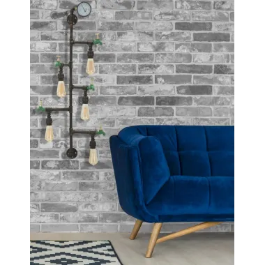 LAMPKA ŚCIENNA MANHATTAN 5 ŚWIATEŁ 50x30x105 cm